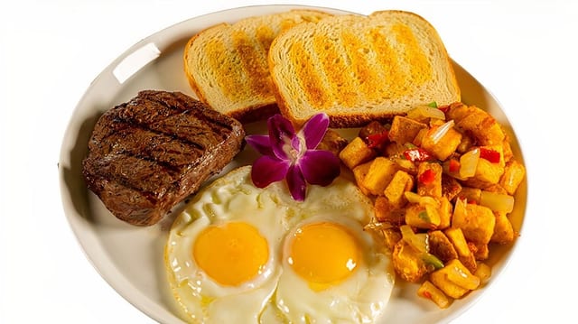 Bistec Y Huevos / Steak and Eggs.